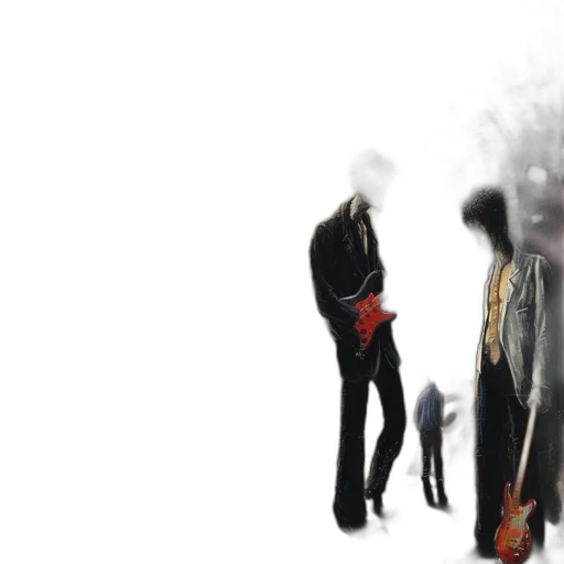 jacket, mask, staff, hair transparent PNG cut-out