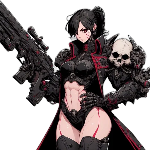 weapon, concept art, pixel art, cyberpunk transparent PNG cut-out