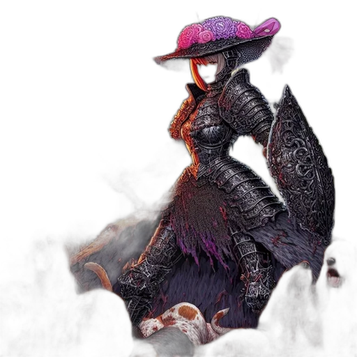 hat, dragon, dress, weapon transparent PNG cut-out