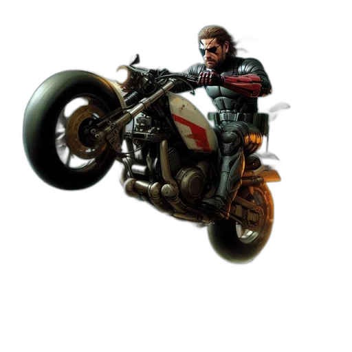 weapon, jacket, concept art, photorealistic transparent PNG cut-out