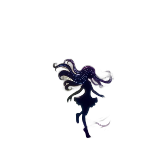 hair, creature, staff, mask transparent PNG cut-out