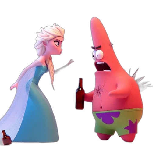 dress, crown, concept art, 3d render transparent PNG cut-out