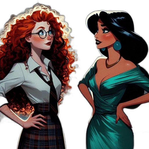 comic book art, concept art, cartoon, fantasy art transparent PNG cut-out