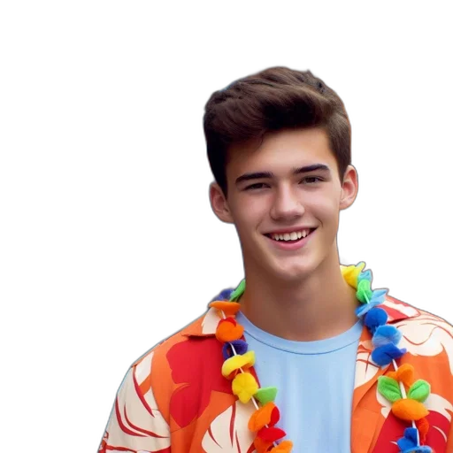 jacket, umbrella, face, hair transparent PNG cut-out