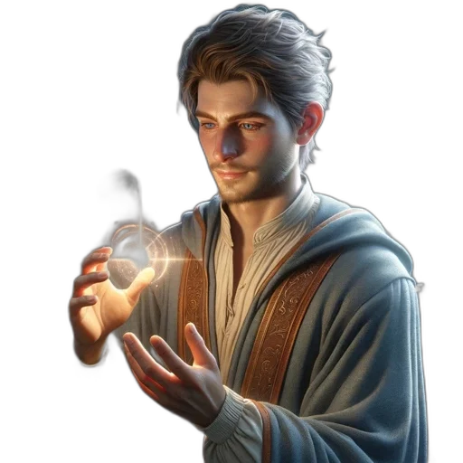 staff, face, sword, jacket transparent PNG cut-out