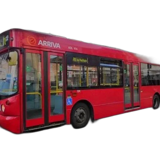 car, photorealistic, red, arriva transparent PNG cut-out