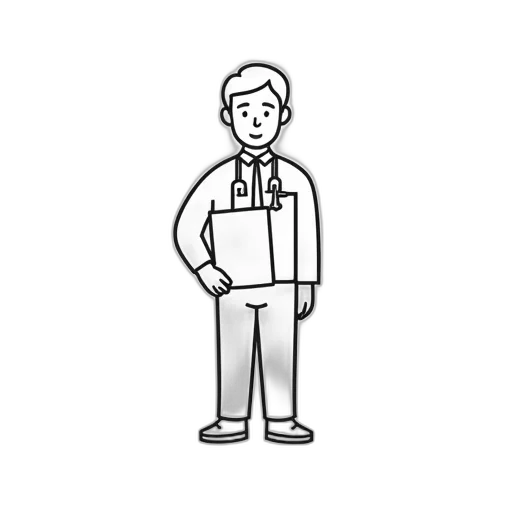 staff, jacket, cartoon, pixel art transparent PNG cut-out