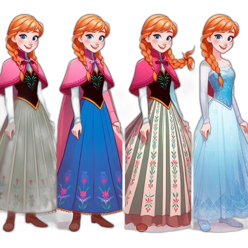 dress, concept art, fantasy art, 3d render transparent PNG cut-out