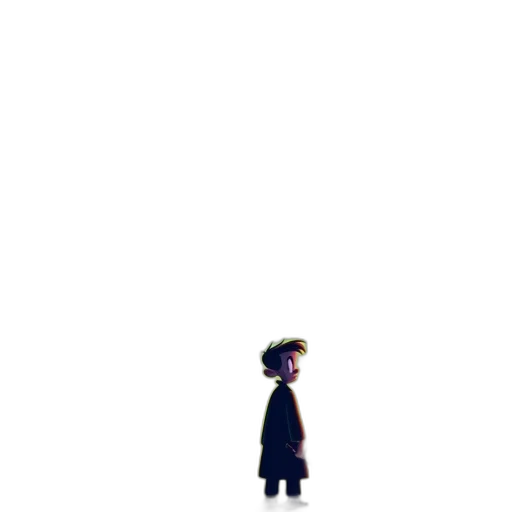 dress, robot, creature, staff transparent PNG cut-out