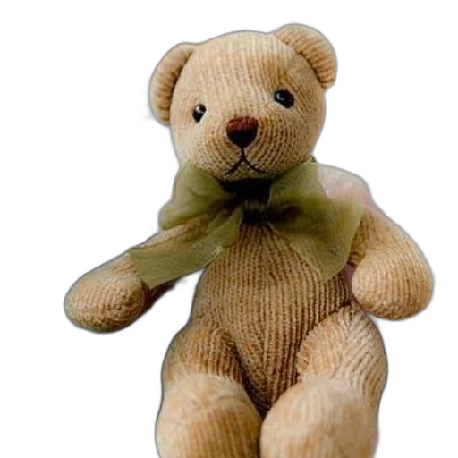 3d render, small, brown, teddy transparent PNG cut-out
