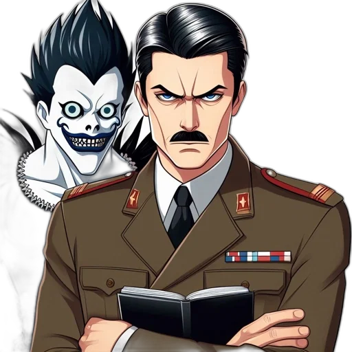 staff, anime, cartoon, comic book art transparent PNG cut-out