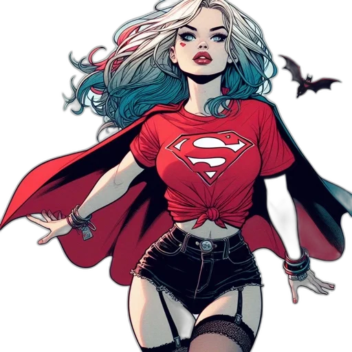 comic book art, concept art, cartoon, fantasy art transparent PNG cut-out