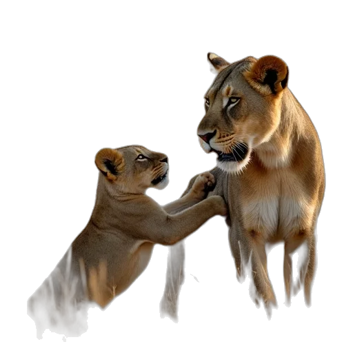animal, oil painting, concept art, photorealistic transparent PNG cut-out