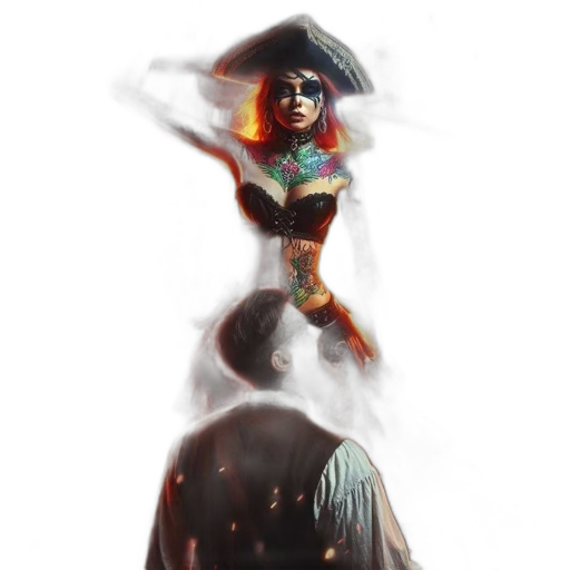 dress, mask, concept art, comic book art transparent PNG cut-out