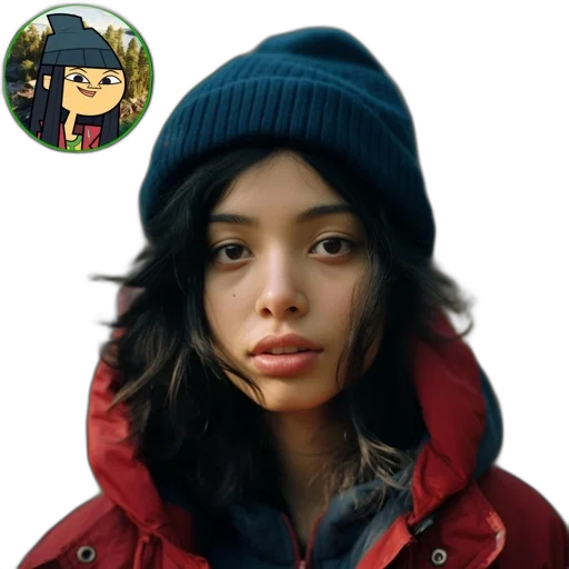 face, jacket, hat, mask transparent PNG cut-out