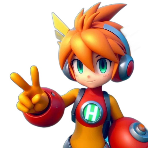 robot, staff, weapon, 3d render transparent PNG cut-out
