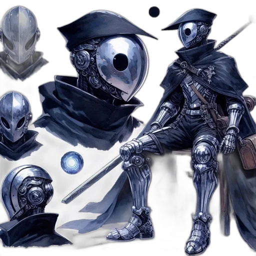 mask, concept art, fantasy art, comic book art transparent PNG cut-out
