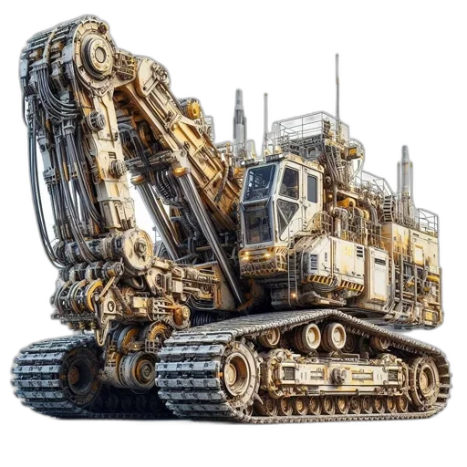 robot, weapon, car, concept art transparent PNG cut-out