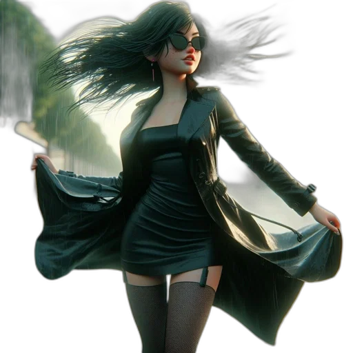 dress, jacket, concept art, fantasy art transparent PNG cut-out