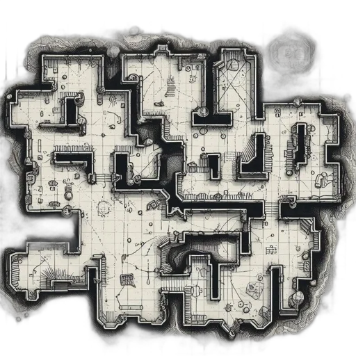 building, concept art, 3d render, pixel art transparent PNG cut-out