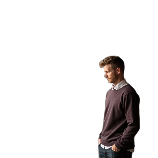 jacket, staff, hair, face transparent PNG cut-out