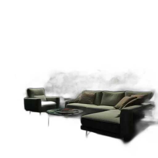 furniture, 3d render, photorealistic, concept art transparent PNG cut-out
