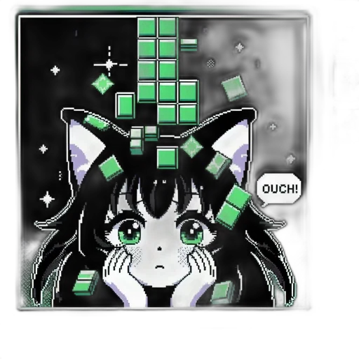 robot, pixel art, vaporwave, cyberpunk transparent PNG cut-out