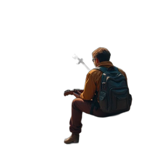 jacket, weapon, umbrella, robot transparent PNG cut-out