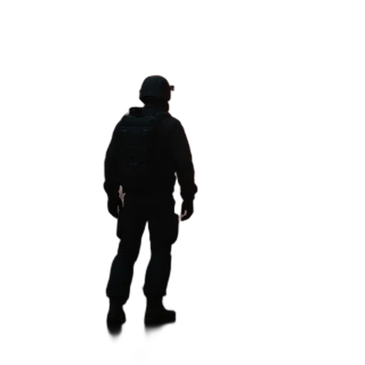 jacket, staff, weapon, hat transparent PNG cut-out