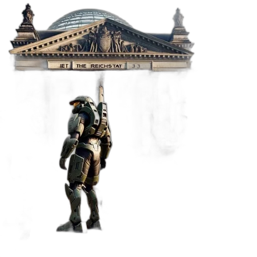 robot, building, staff, mask transparent PNG cut-out