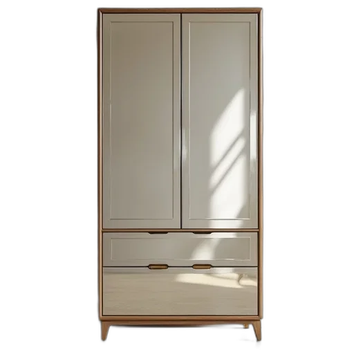 furniture, tall, mirrored, door transparent PNG cut-out