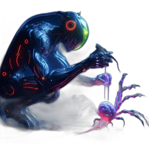 creature, animal, dragon, robot transparent PNG cut-out