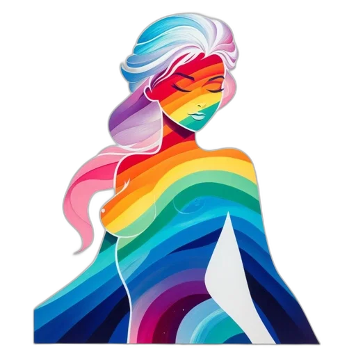 dress, face, hair, watercolor transparent PNG cut-out