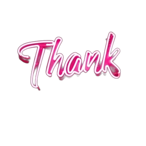 staff, 3d render, thank, neon transparent PNG cut-out