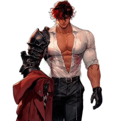 jacket, weapon, sword, concept art transparent PNG cut-out
