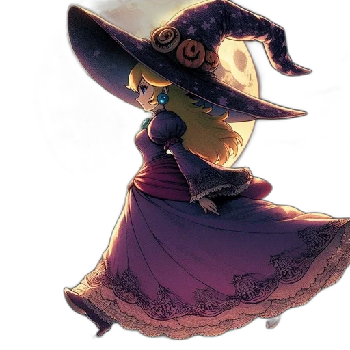 dress, hat, mask, staff transparent PNG cut-out