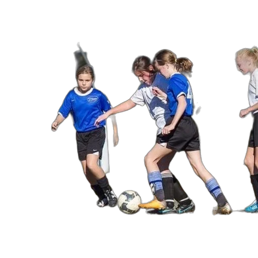 group, young, girls, playing transparent PNG cut-out