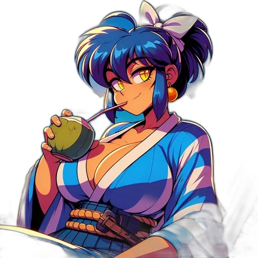 staff, vaporwave, anime, pixel art transparent PNG cut-out