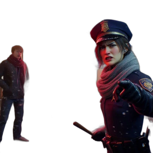 jacket, concept art, cyberpunk, 3d render transparent PNG cut-out