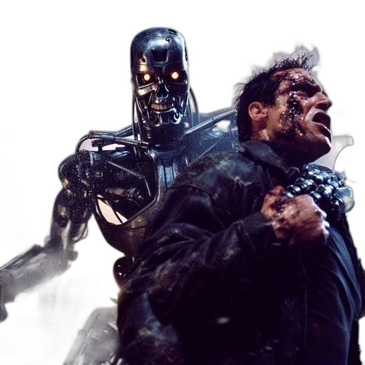 robot, concept art, cyberpunk, comic book art transparent PNG cut-out