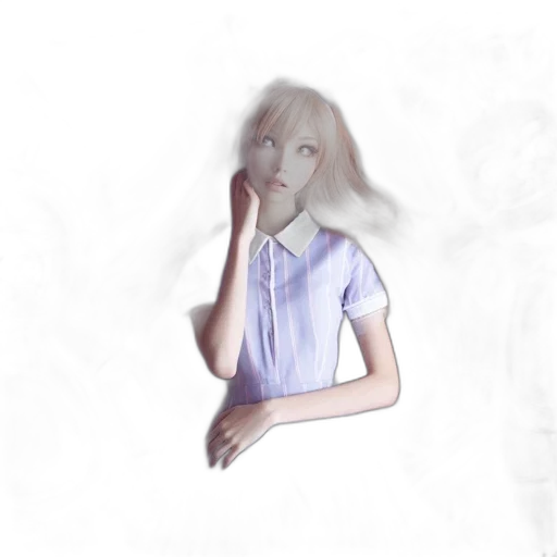 dress, face, robot, creature transparent PNG cut-out