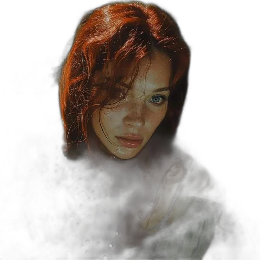 face, mask, hair, creature transparent PNG cut-out