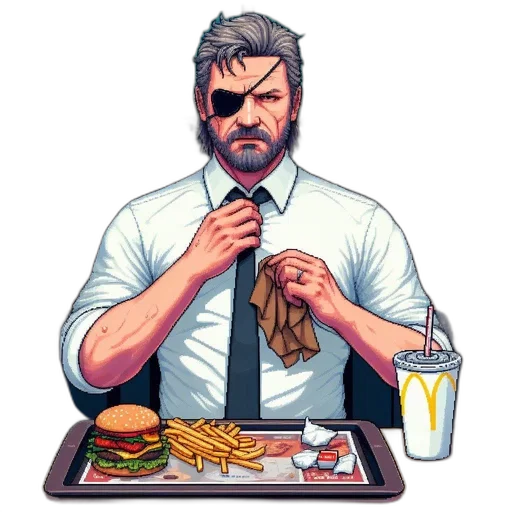food, concept art, comic book art, pixel art transparent PNG cut-out
