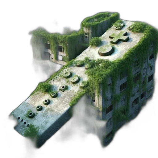 building, 3d render, concept art, photorealistic transparent PNG cut-out