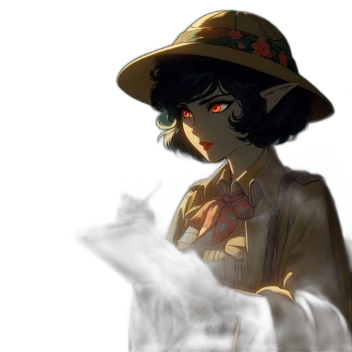 mask, hat, staff, face transparent PNG cut-out