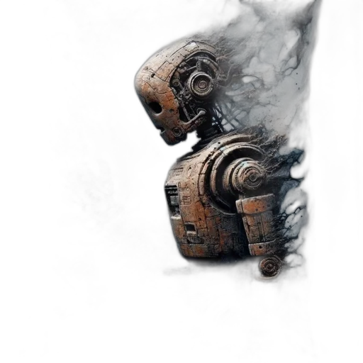 robot, mask, weapon, face transparent PNG cut-out