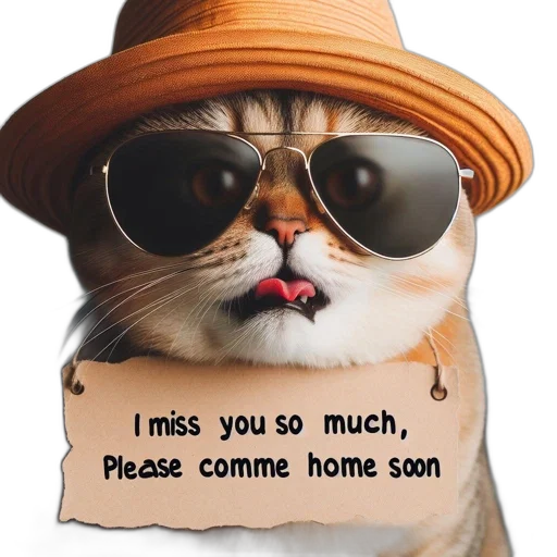 amusing, sight, shows, feline transparent PNG cut-out
