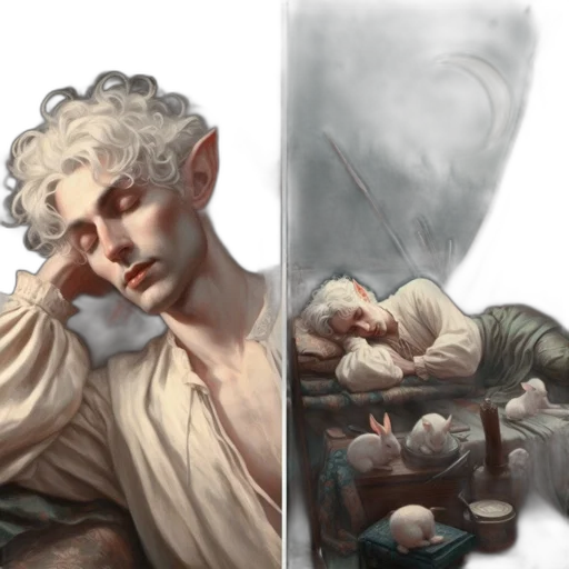 concept art, fantasy art, photorealistic, oil painting transparent PNG cut-out