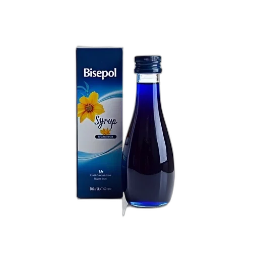 bottle, 3d render, bisepol, syrup transparent PNG cut-out