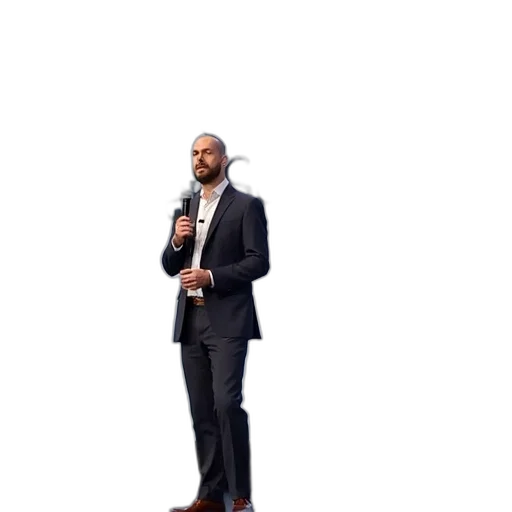jacket, shoes, staff, robot transparent PNG cut-out